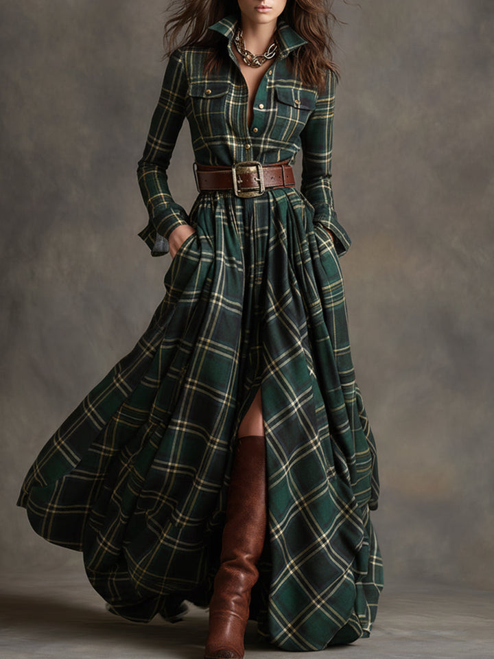 Poppy - Klassisches Hemdblusenkleid mit Gürtel