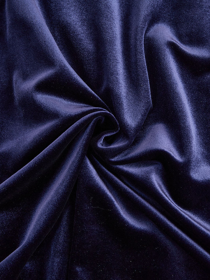Sibella - Marineblaues Midi-Kleid mit langen Ärmeln