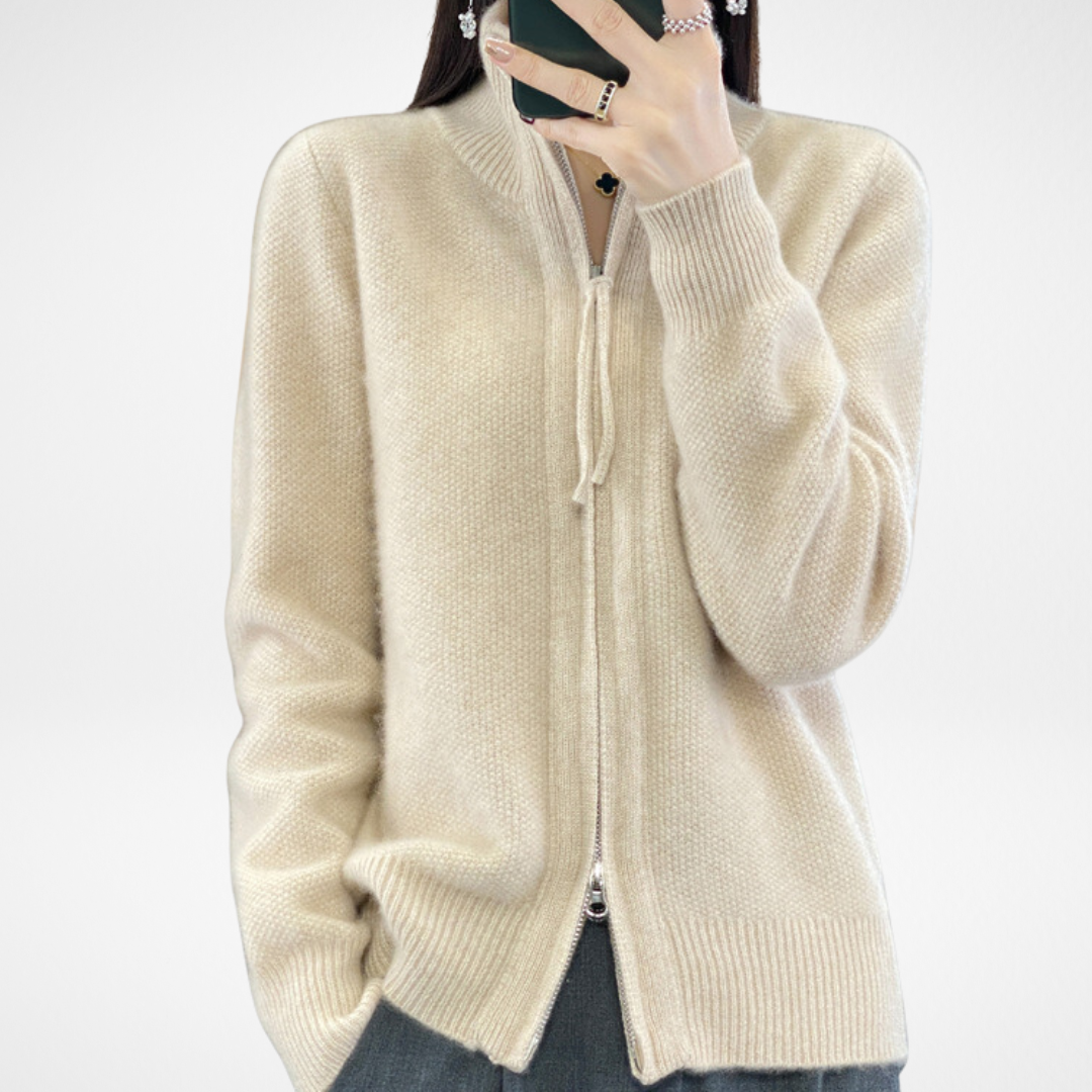 Lisa | Cashmere Zip Weste