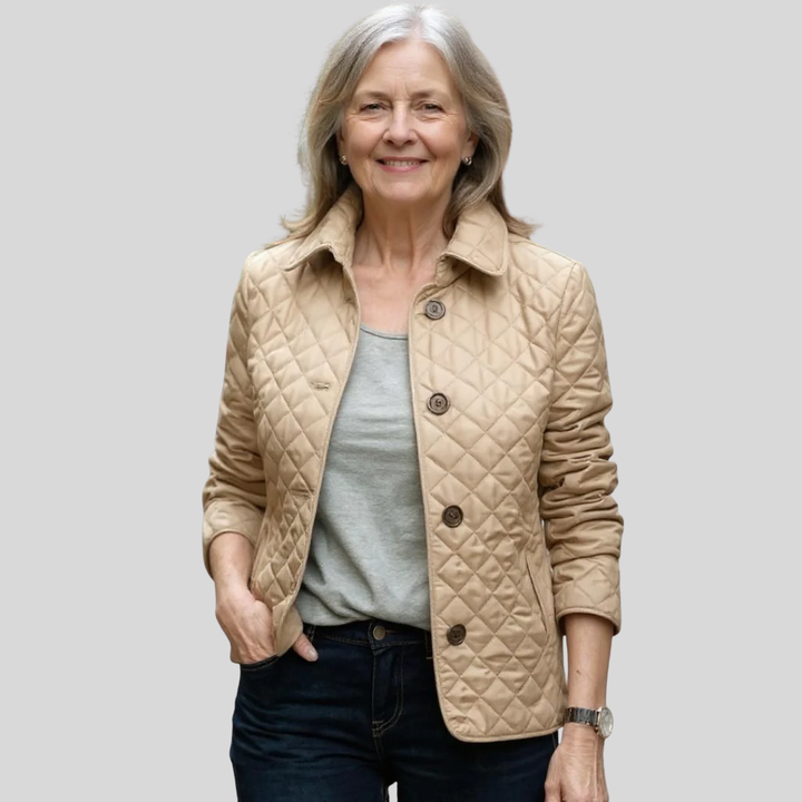 Diana - Legere Steppjacke mit umgeschlagenem Kragen