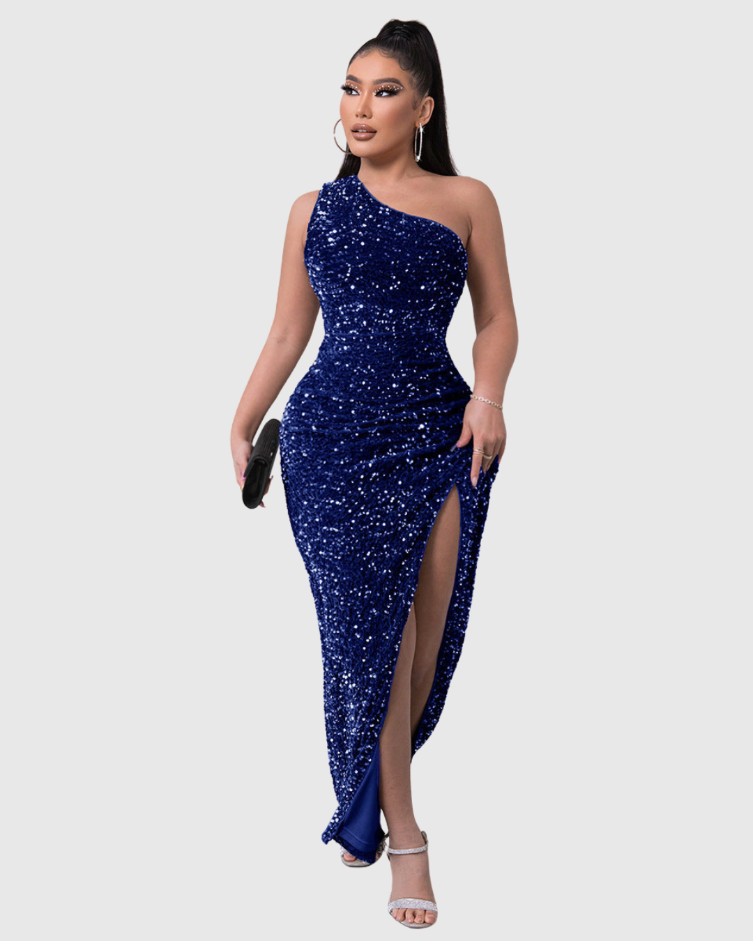 Lillian | Luxuriöses Abendkleid mit einem Schulterträger
