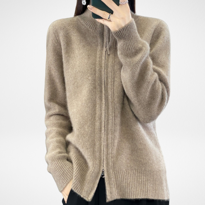 Lisa | Cashmere Zip Weste