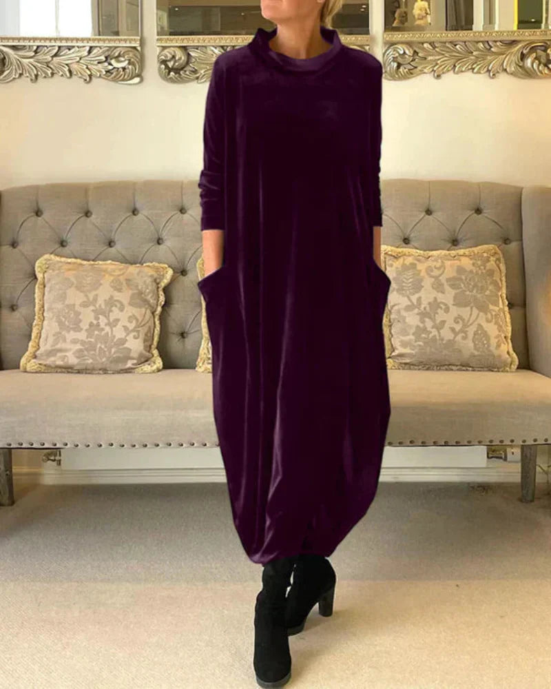 Etta – Elegantes Herbstkleid mit Taschen