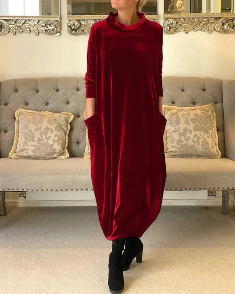 Etta – Elegantes Herbstkleid mit Taschen