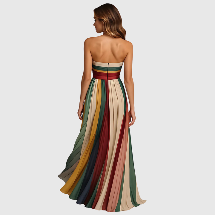 Isola - Elegantes Plissiertes Abendkleid