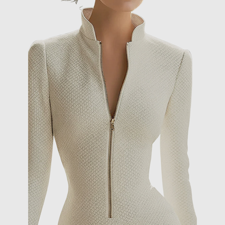 Harriet | Sanduhr-Leder-Minikleid