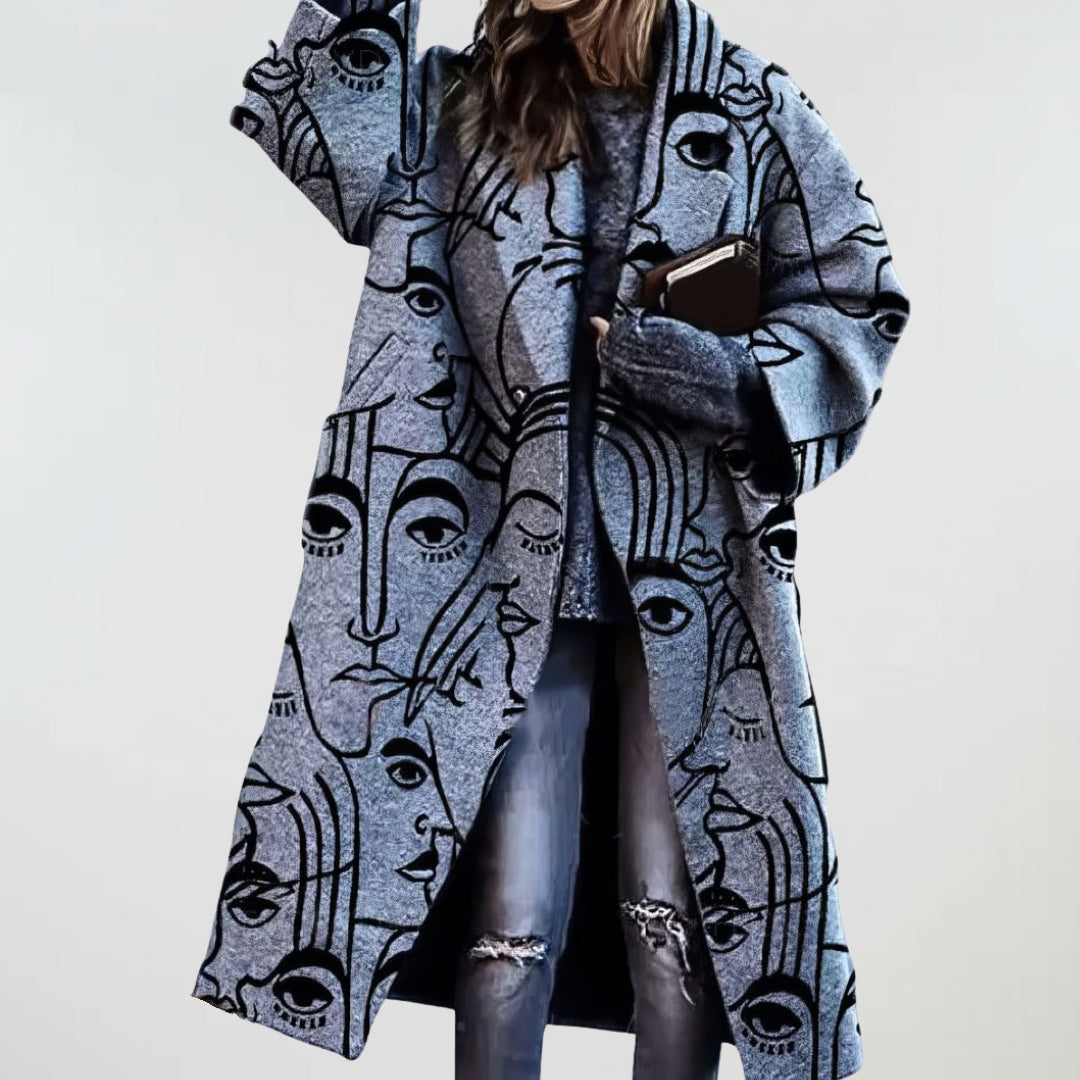 Caroline - Eleganter Longline-Mantel