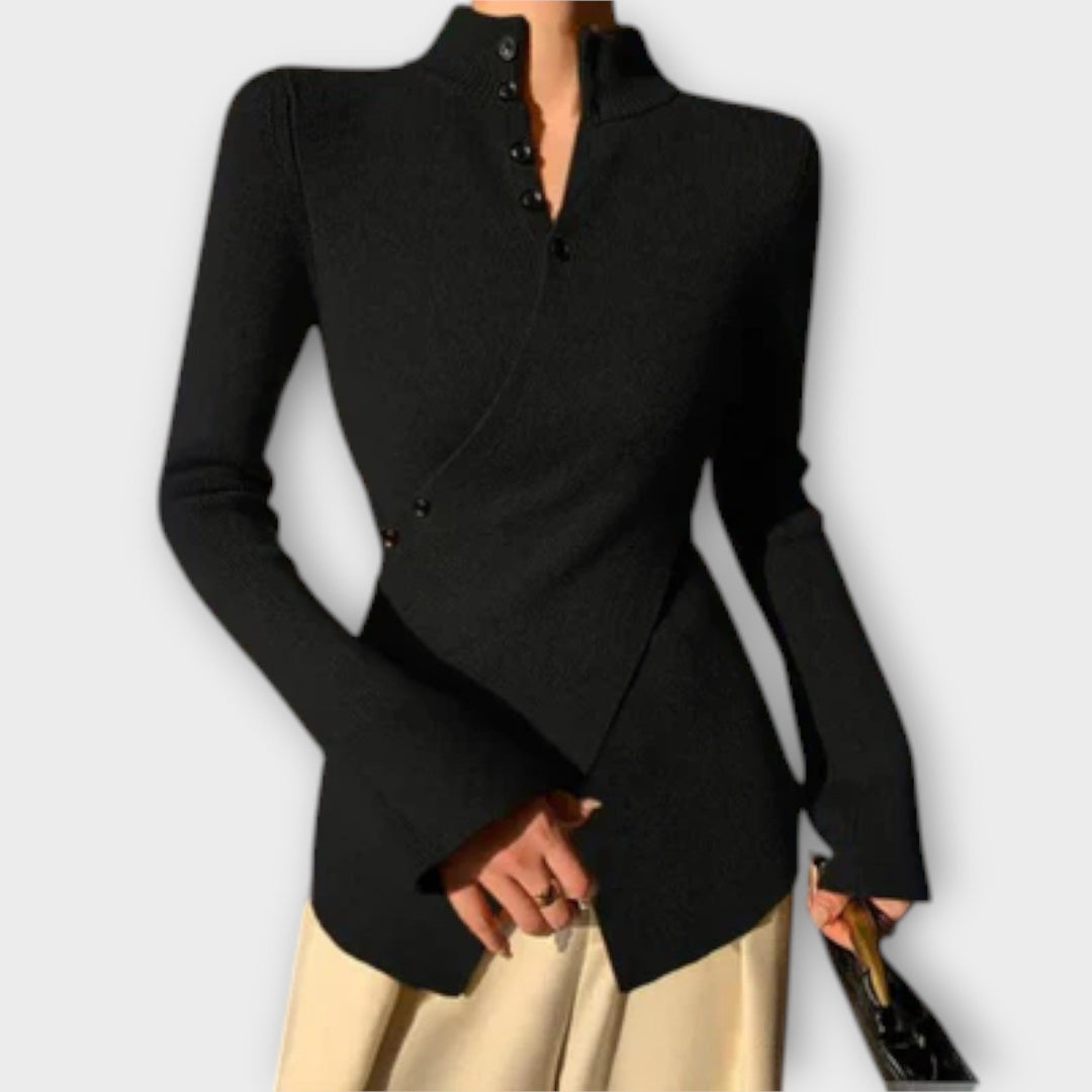 Michiko – Eleganter Baumwollstrickpullover