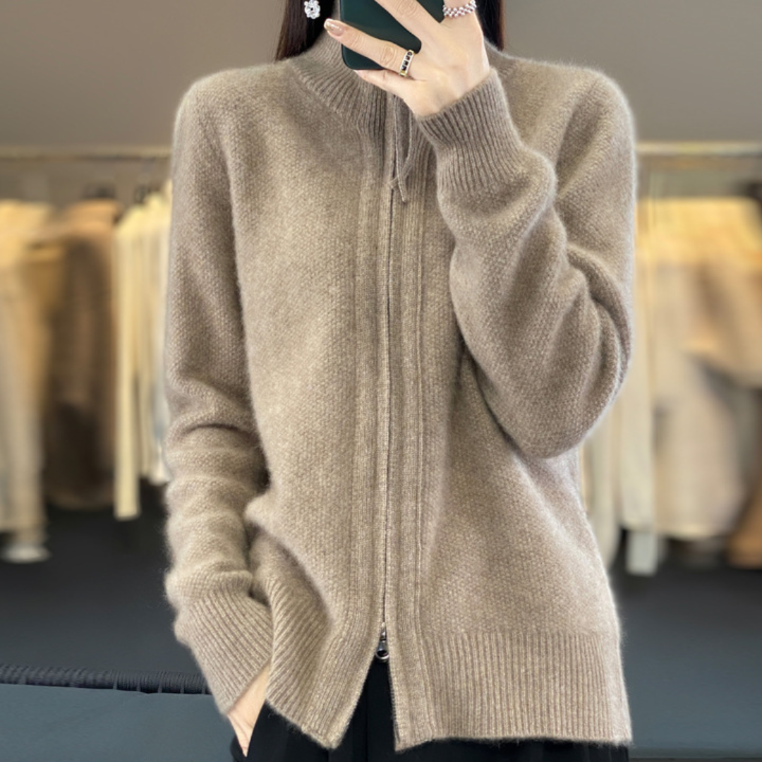 Lisa | Cashmere Zip Weste