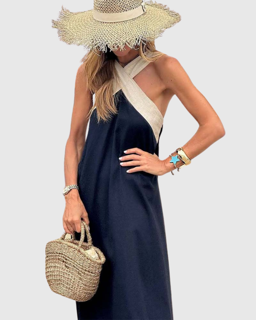 Orella | Kleid mit Kreuzhals
