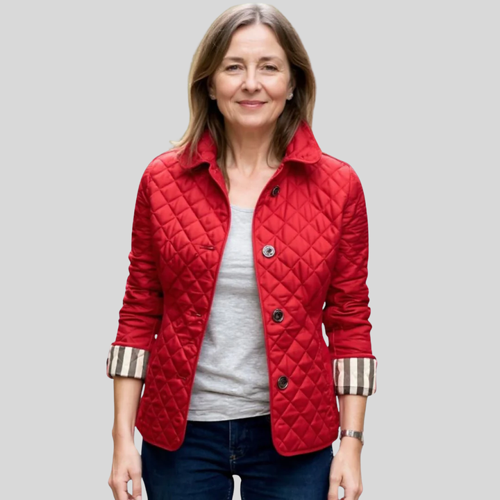 Diana - Legere Steppjacke mit umgeschlagenem Kragen