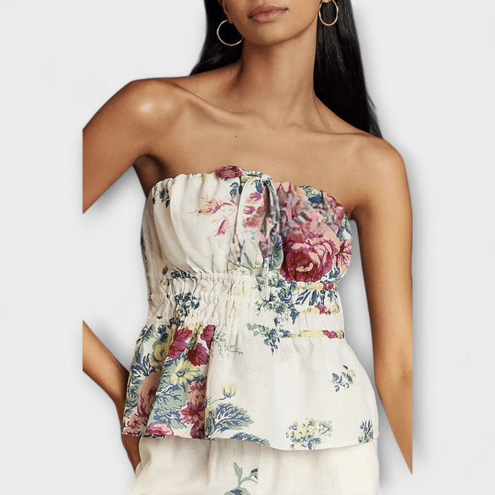Indigo – Sommer Blumenmuster Set