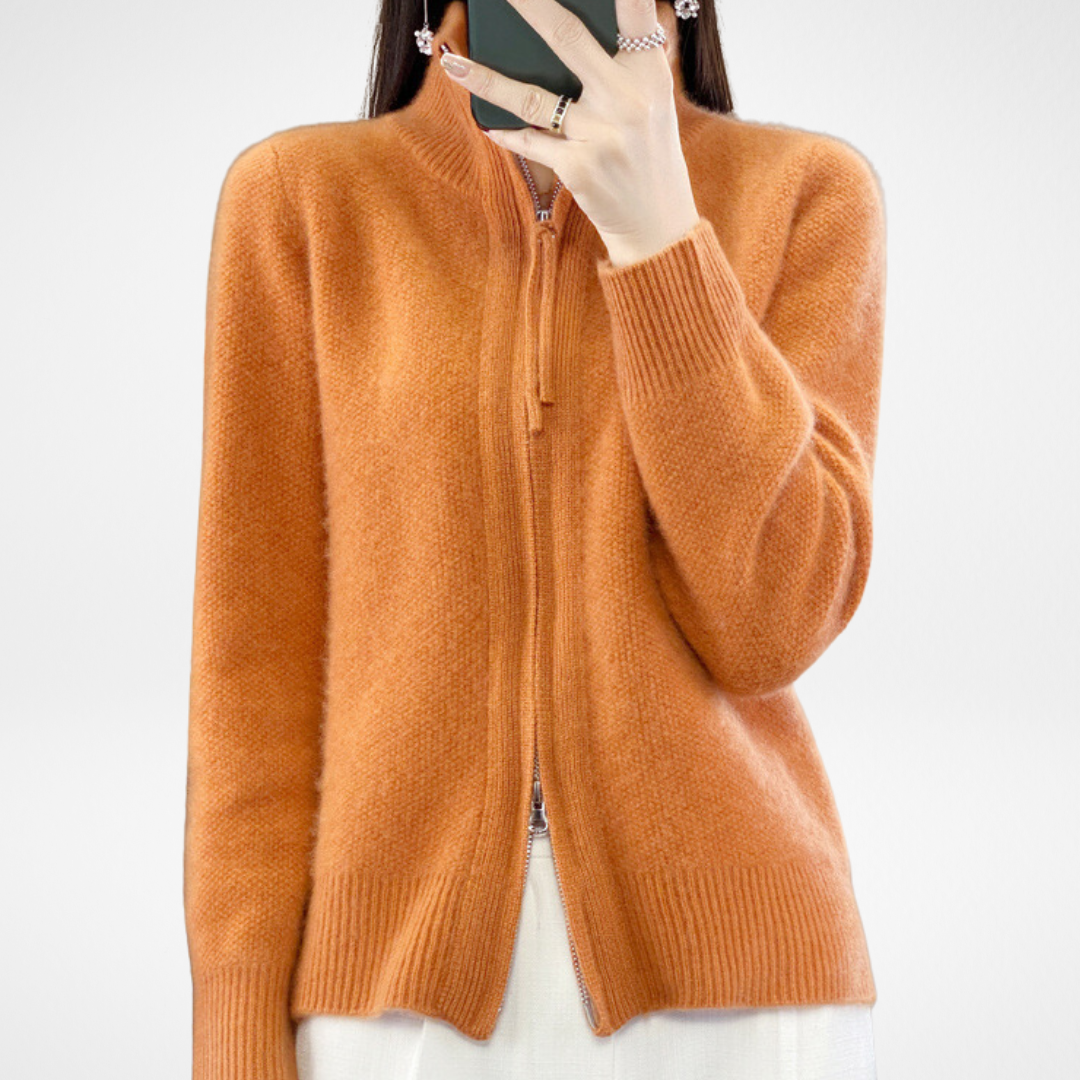Lisa | Cashmere Zip Weste