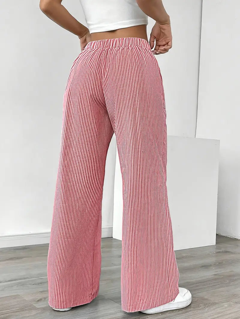 Alina™ | Elegante gestreifte Hose mit Taschen
