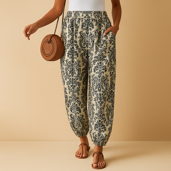 Catherine™ | Hochtaillierte Bohème-Hose