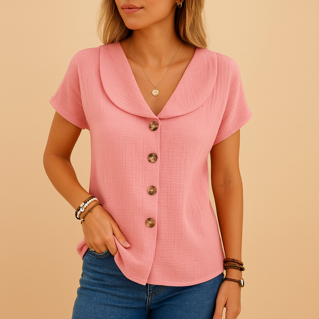 Josiane™ | Bluse Klassischer Kragen