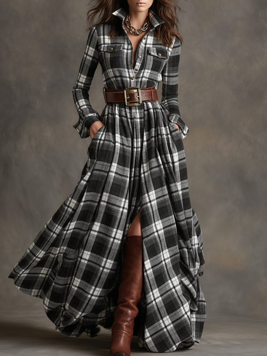 Poppy - Klassisches Hemdblusenkleid mit Gürtel