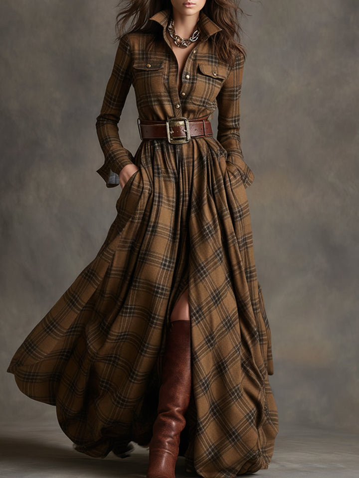 Poppy - Klassisches Hemdblusenkleid mit Gürtel