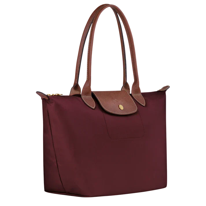 Mittlere Pliage Tasche, Burgunder