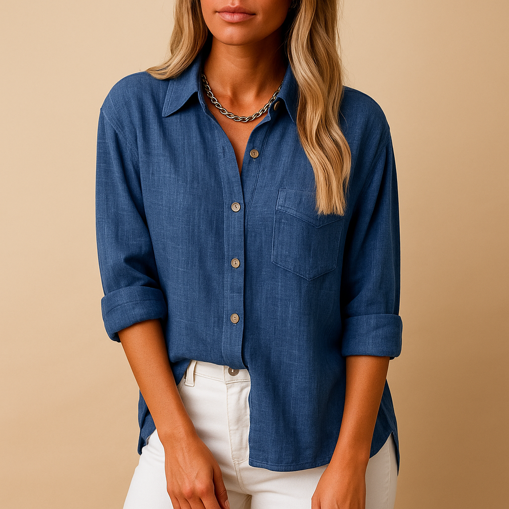 Aurore™ | Bluse mit Hemdkragen