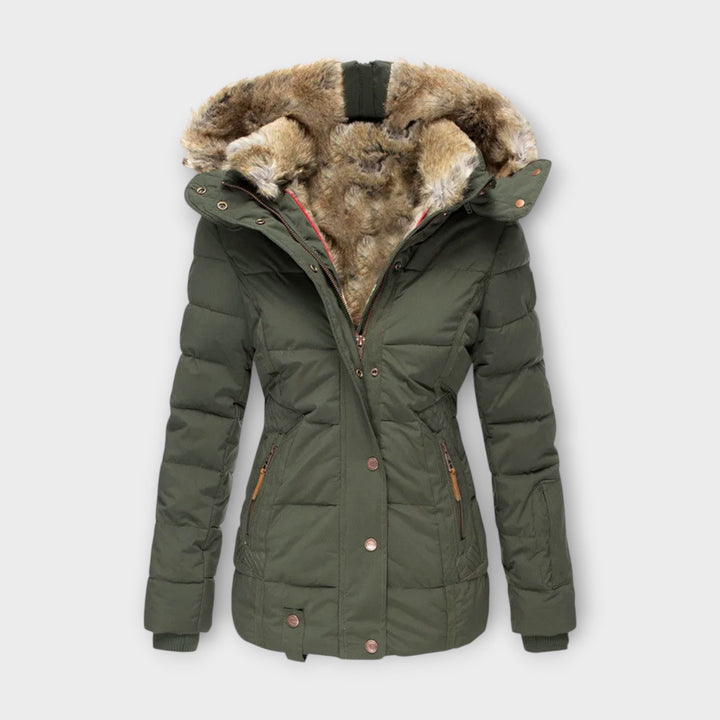 Emine – Gemütliche Jacke mit Kunstfellfutter