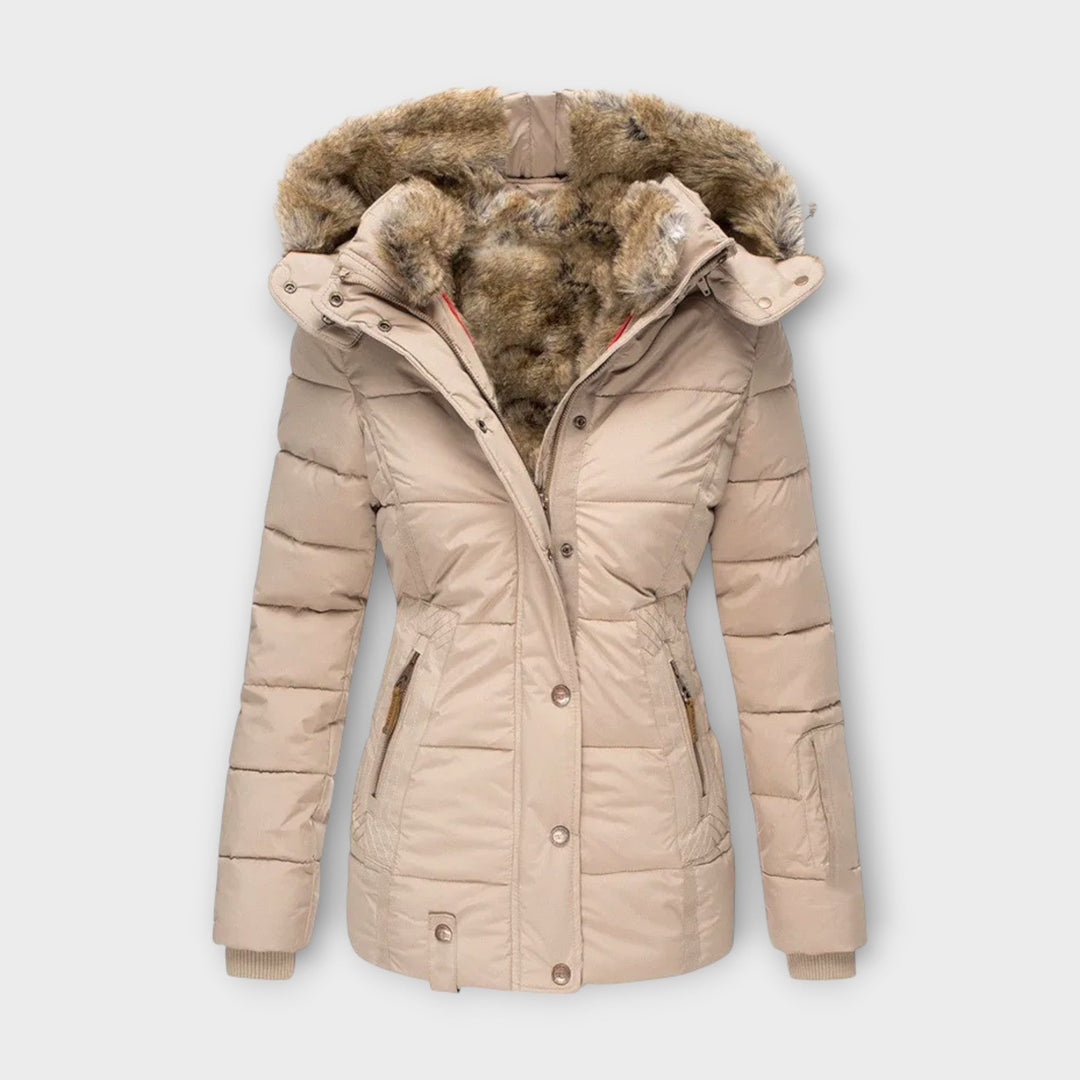 Emine – Gemütliche Jacke mit Kunstfellfutter