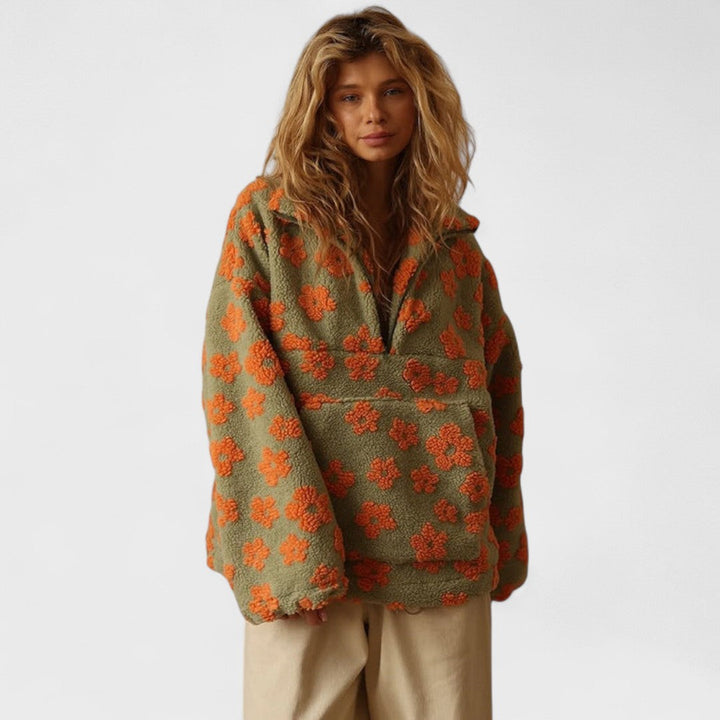 Daisy - Fleece mit Blumenmuster