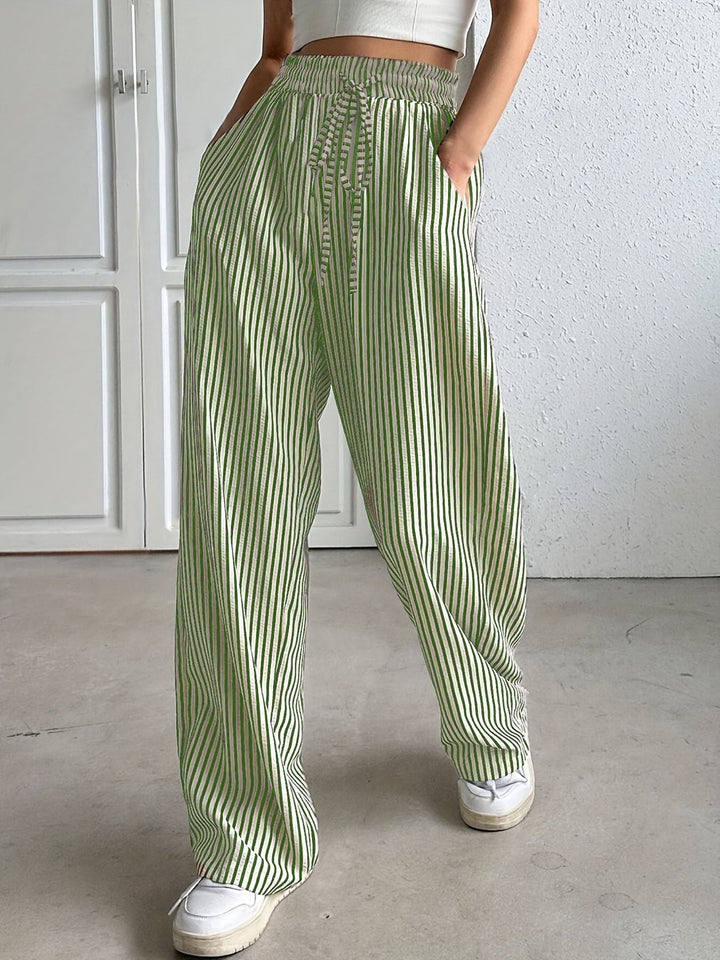 Hollis – Weite gestreifte Hose