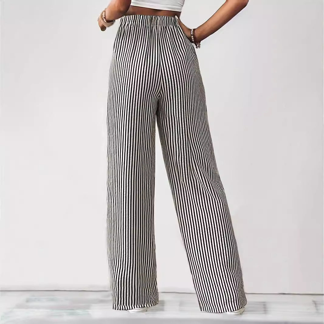 Hollis – Weite gestreifte Hose