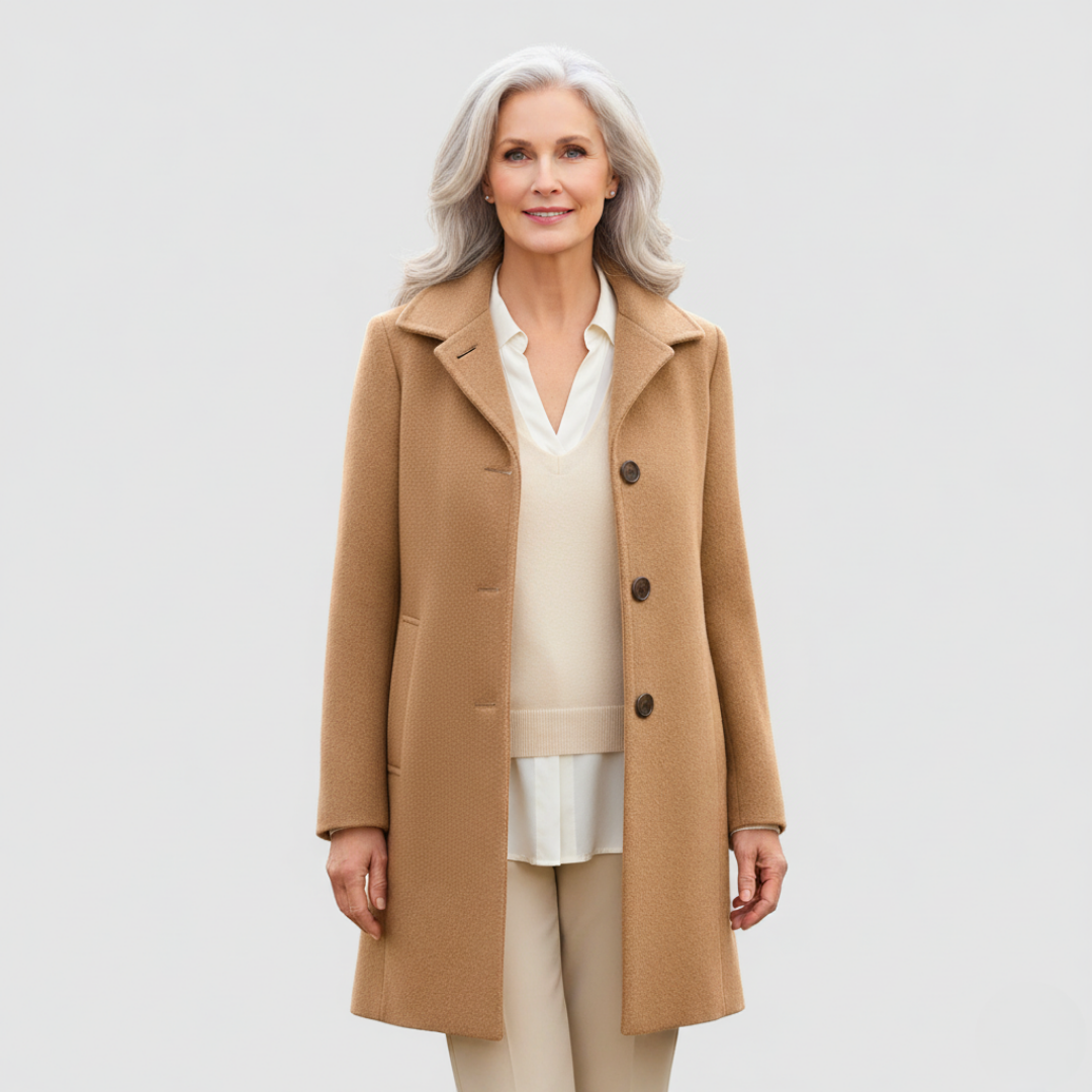 Claire – Klassischer Wollmischmantel