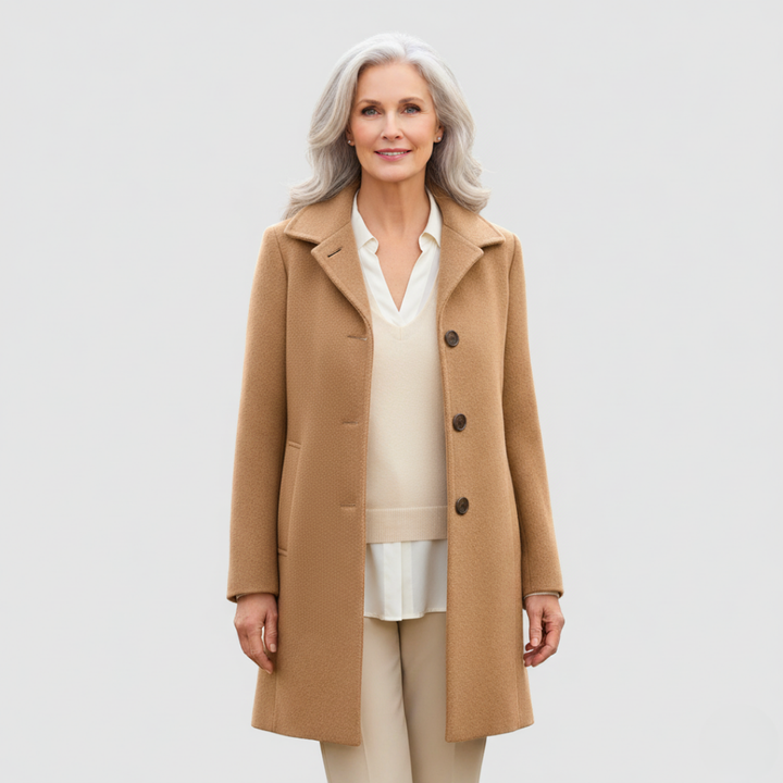 Claire – Klassischer Wollmischmantel