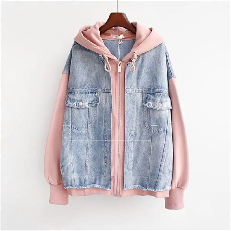 Vivian - Denim Hoodie Jacke