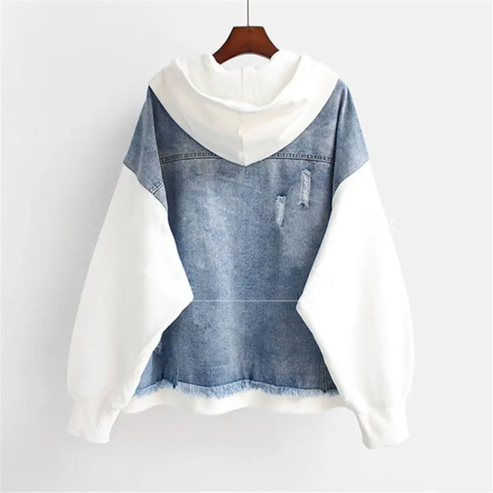 Vivian - Denim Hoodie Jacke