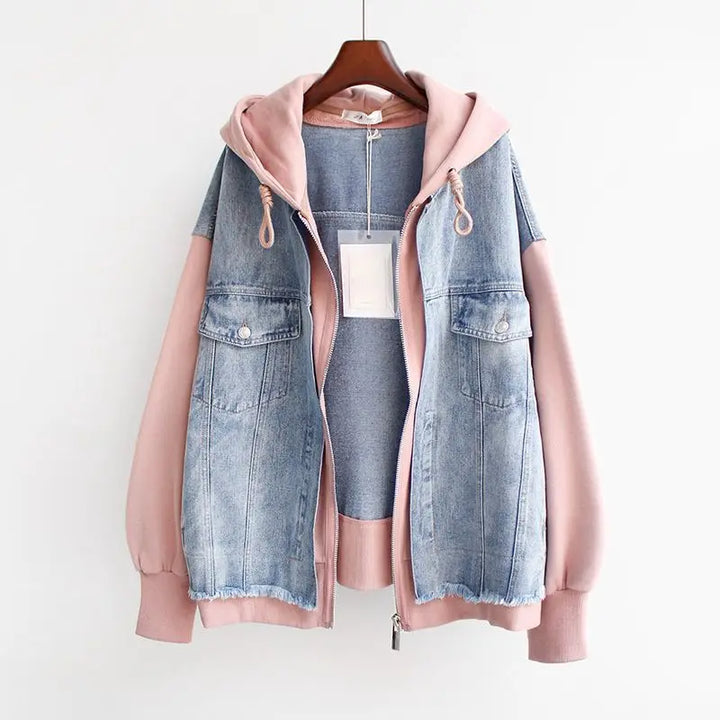 Vivian - Denim Hoodie Jacke