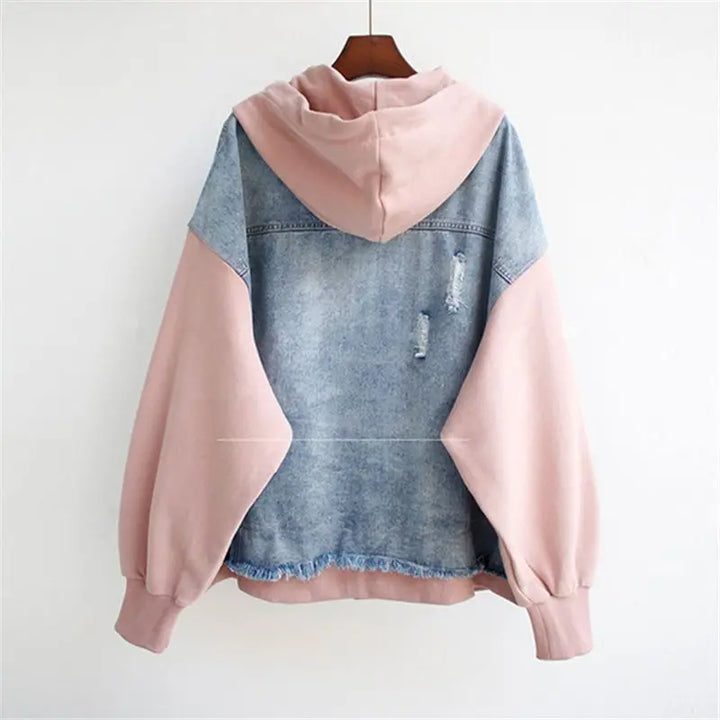 Vivian - Denim Hoodie Jacke