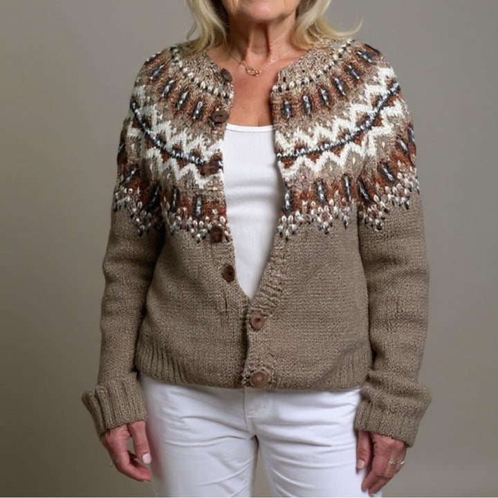 Adeline – Weicher Strick Vintage Cardigan