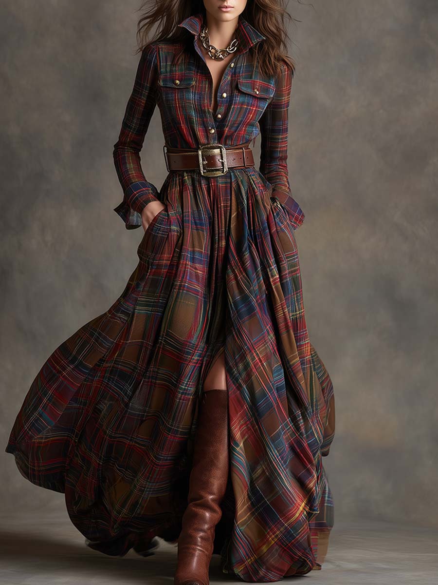 Poppy - Klassisches Hemdblusenkleid mit Gürtel