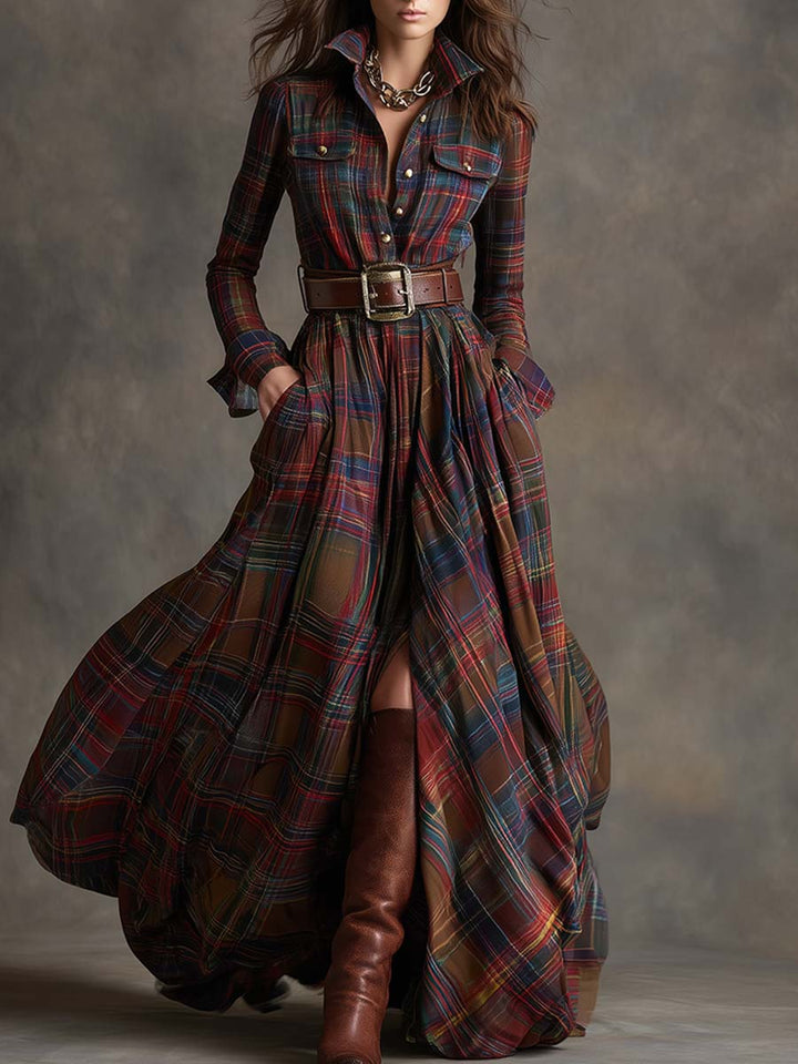 Poppy - Klassisches Hemdblusenkleid mit Gürtel
