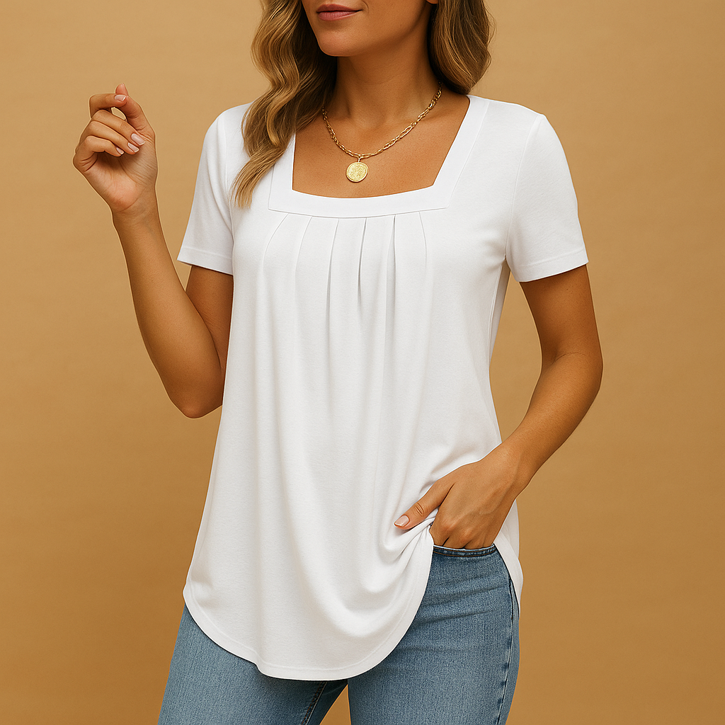 Orianne™ | Bluse mit quadratischem Ausschnitt