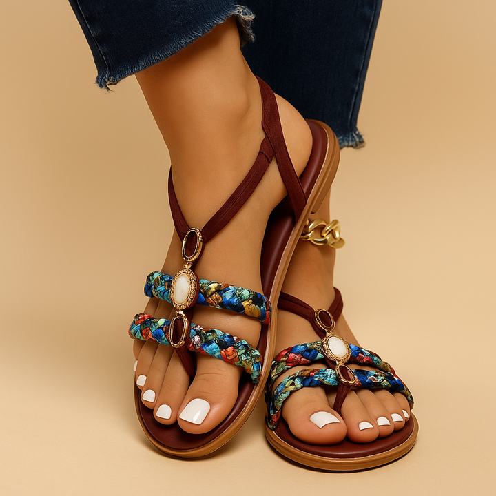 Karine™ | Boho-Sandalen mit Perlen