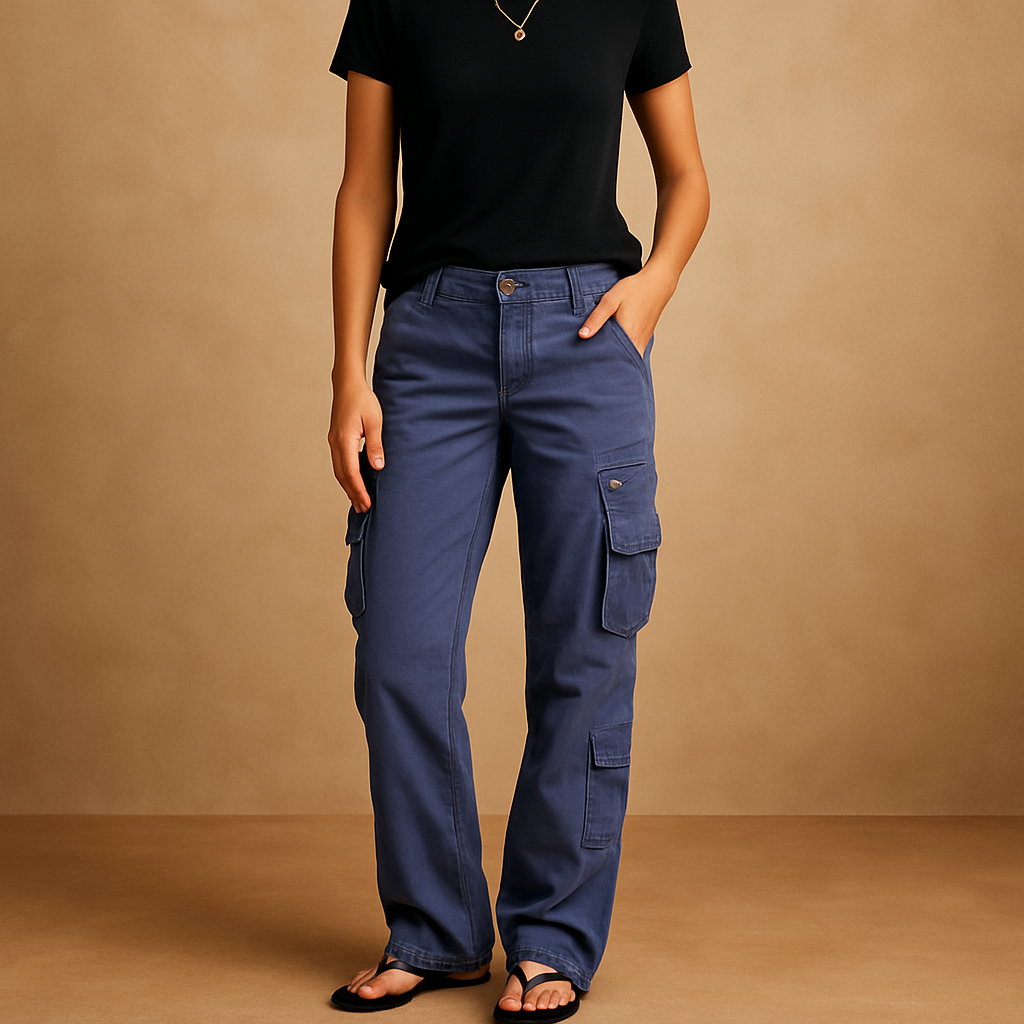 Nathalie™ | Strukturierte Cargo-Hose