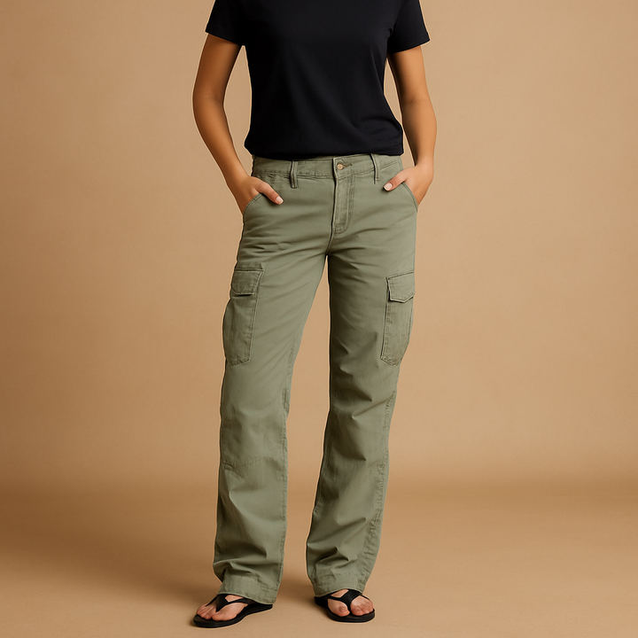 Nathalie™ | Strukturierte Cargo-Hose