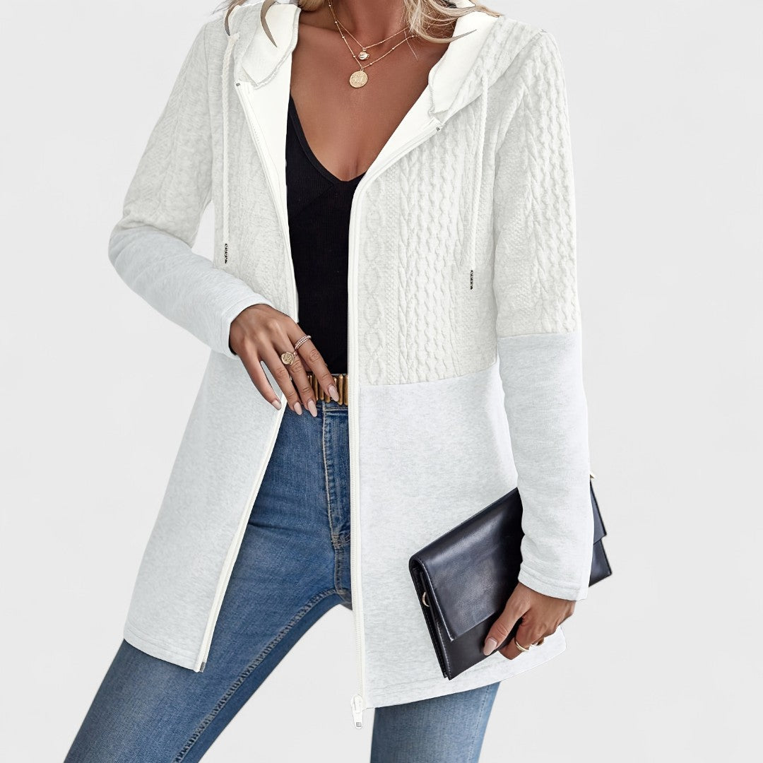 Valentino – Eleganter grauer Cardigan mit Kapuze für Frauen