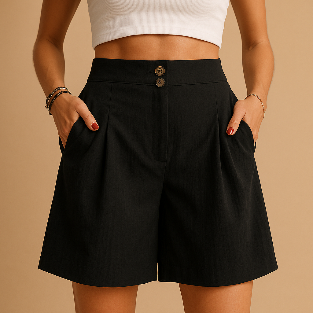 Véronique™ | Schicke Shorts mit Knöpfen