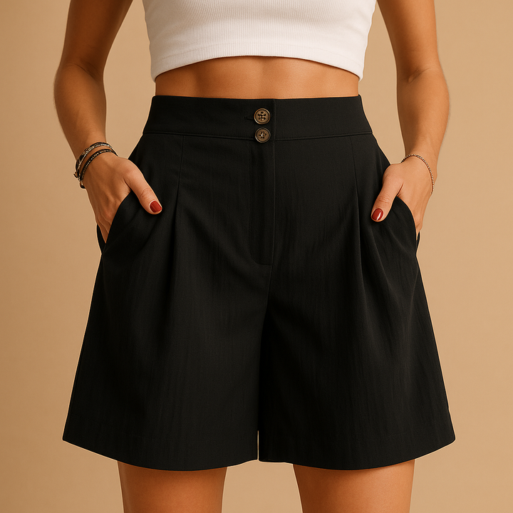 Véronique™ | Schicke Shorts mit Knöpfen