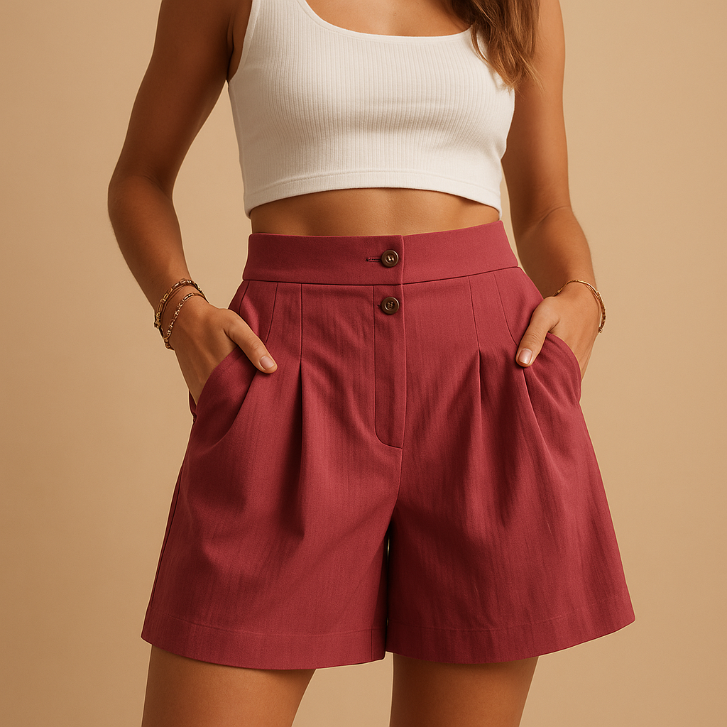 Véronique™ | Schicke Shorts mit Knöpfen