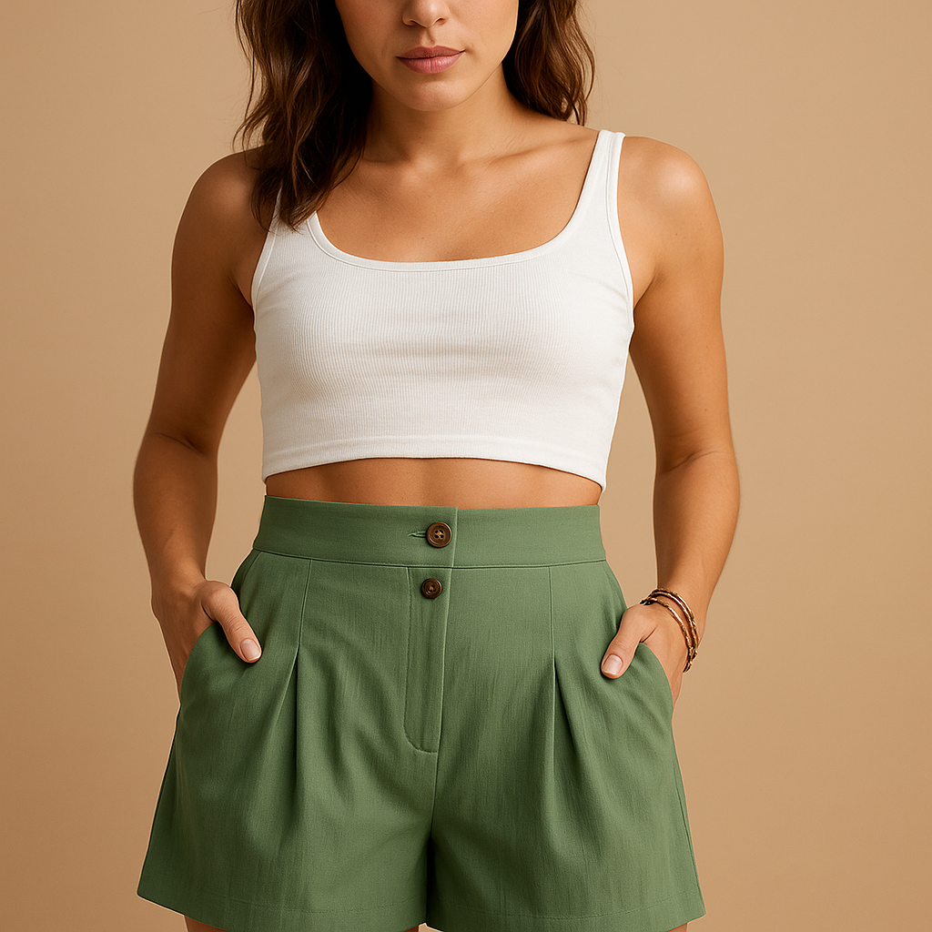 Véronique™ | Schicke Shorts mit Knöpfen