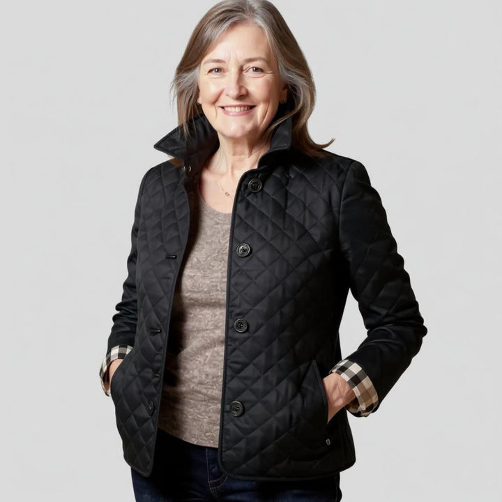 Diana - Legere Steppjacke mit umgeschlagenem Kragen