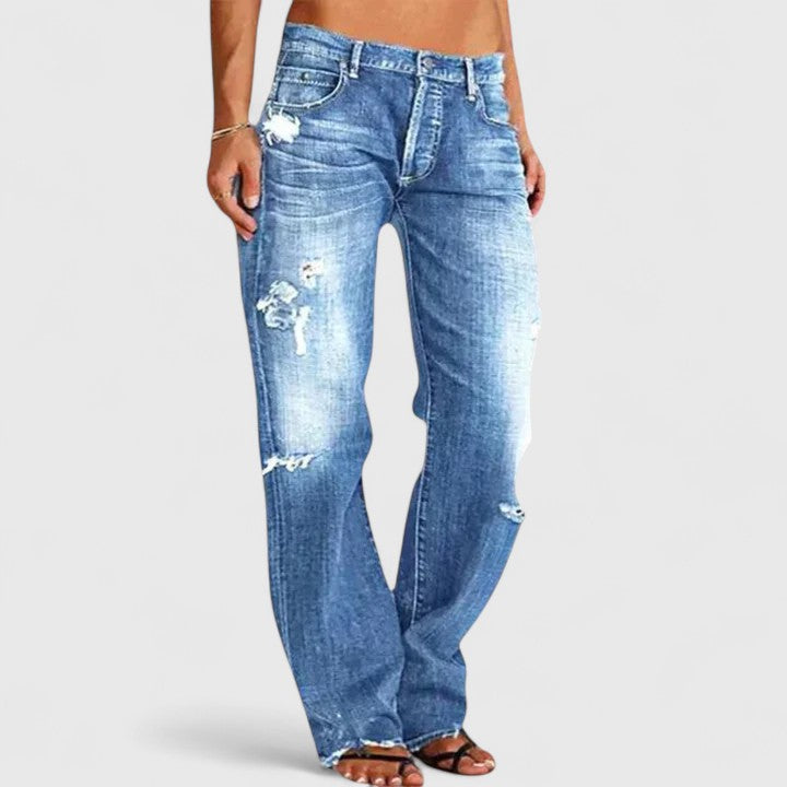 Olivia - Elegante Distressed Jeans