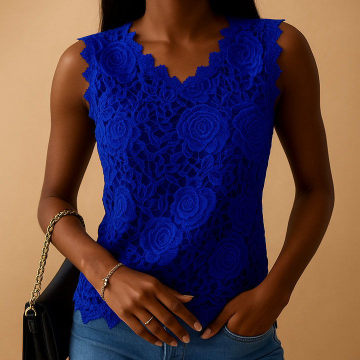 Lucienne™ | Bluse mit Rundhalsausschnitt